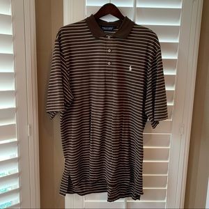 Polo Golf by Ralph Lauren Striped Shirt Brown